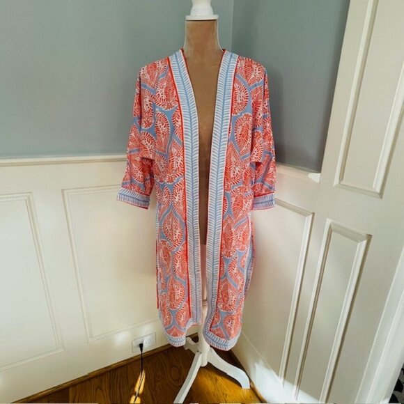 Gretchen Scott Kimono Jacket Resort Wear Open Front Jacket XS/S - Picture 2 of 9